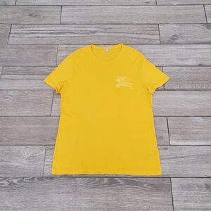 BURBERRY BRIT men's adult unisex 100% cotton yellow Equestrian Knight T-shirt M